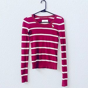Abercrombie Kids Red Stripe Sweater